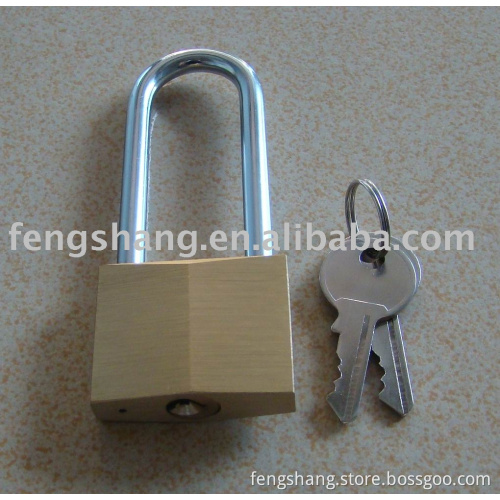 rhombus brass padlock